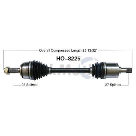 Surtrack Axle Cv Axle Shaft, Ho-8225 HO-8225